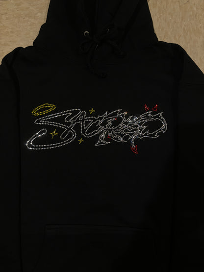 Eternal Logo Rhinestone Pullover (Black)