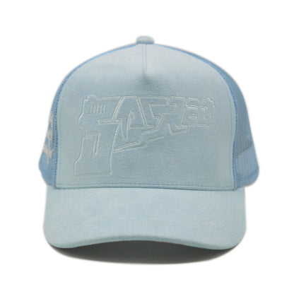 Suede Gat Logo Hat (Baby Blue)