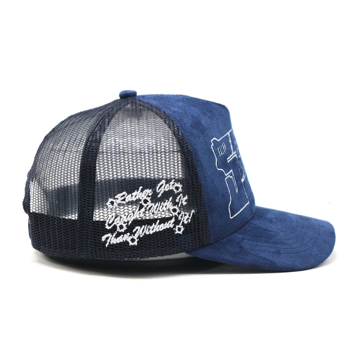 Suede Gat Logo Hat (Sapphire Blue)