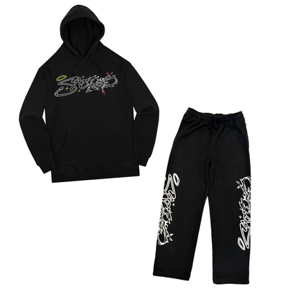 Eternal Logo Rhinestone Pullover & Sweatpants Combo