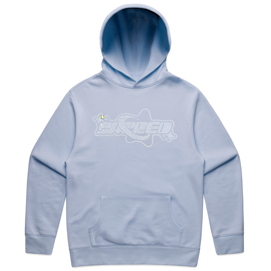 Rhinestone Superstar Logo Pullover (Ice Water Blue)