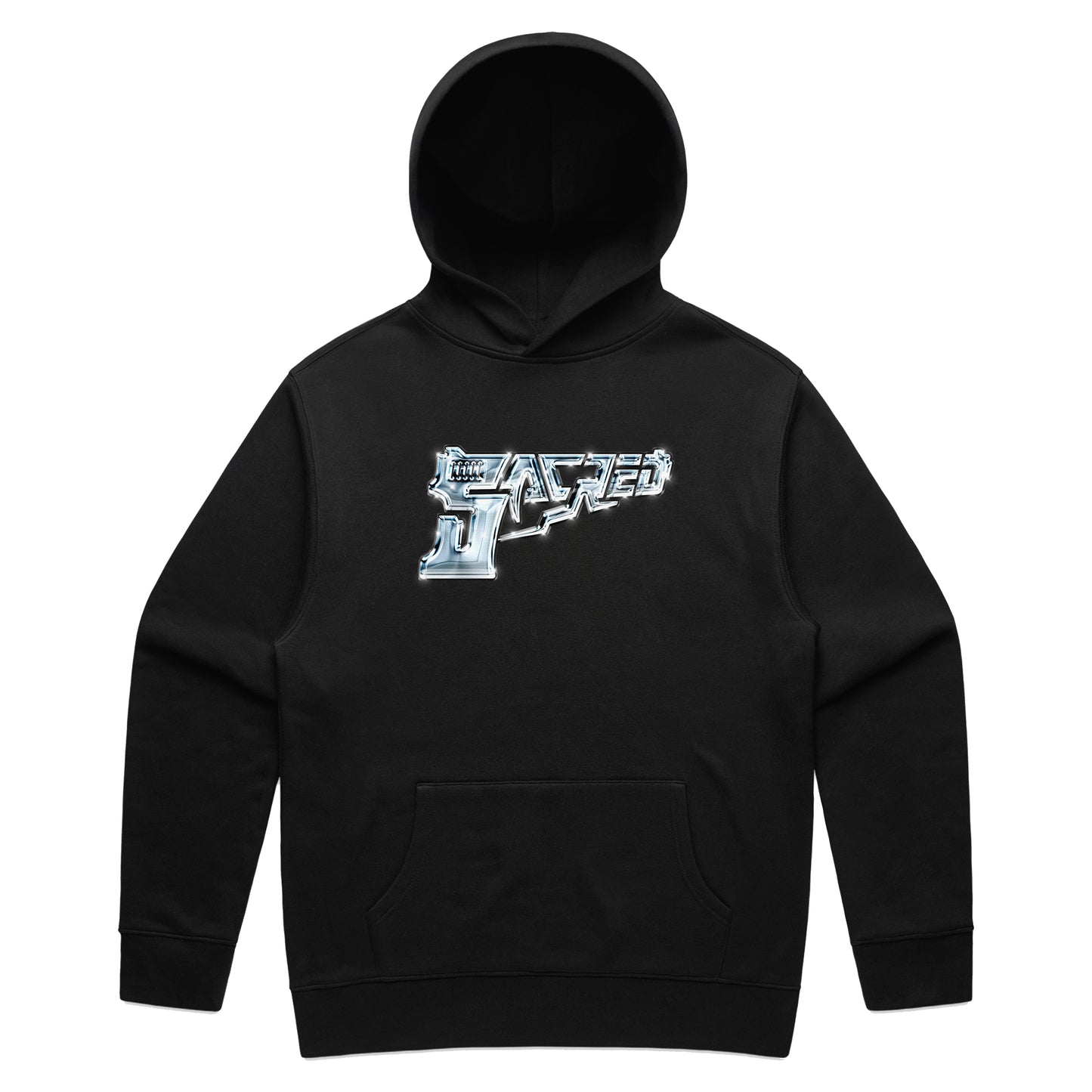 Rather Get Caught With It Hoodie Blue Chrome (Black)