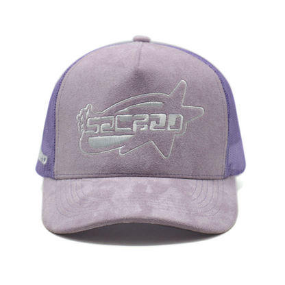 Suede Star Logo Hat (Lavendar)