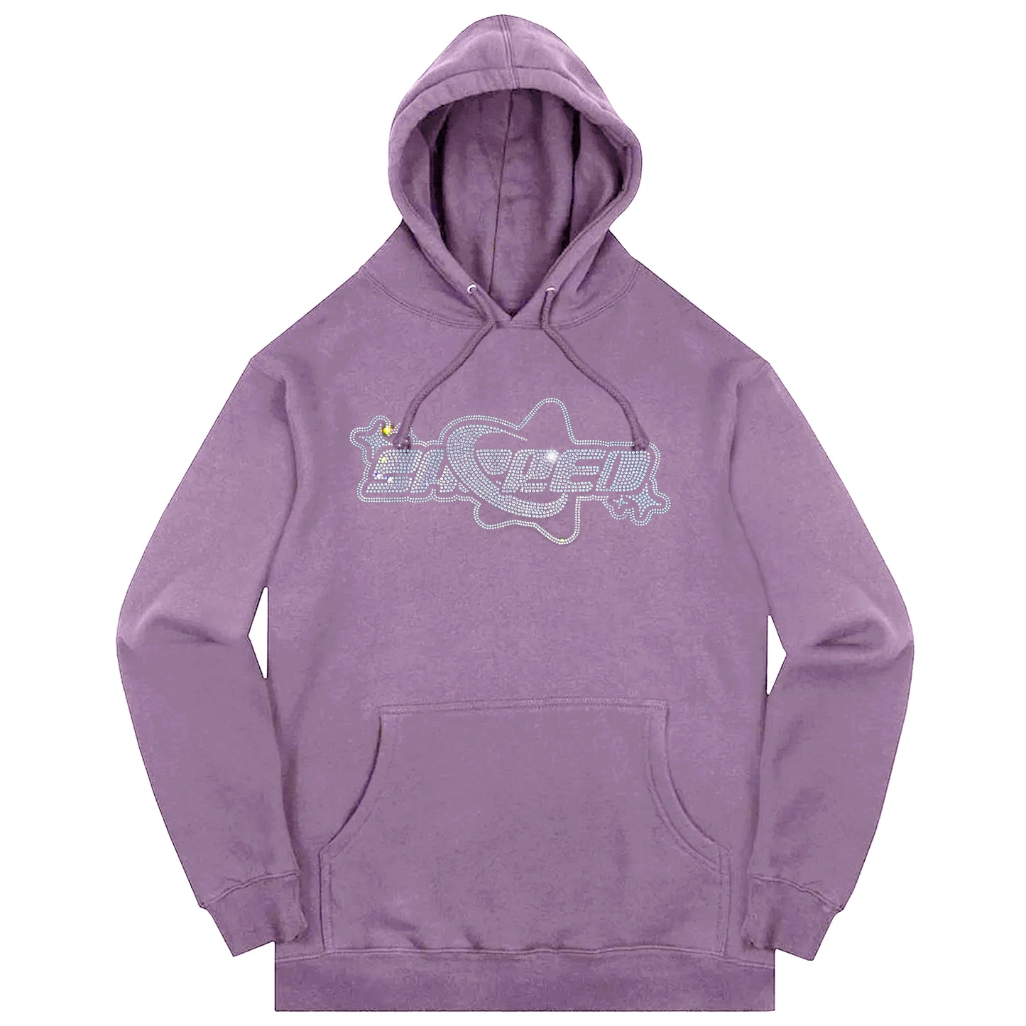 Rhinestone Superstar Logo Pullover (Lavendar)