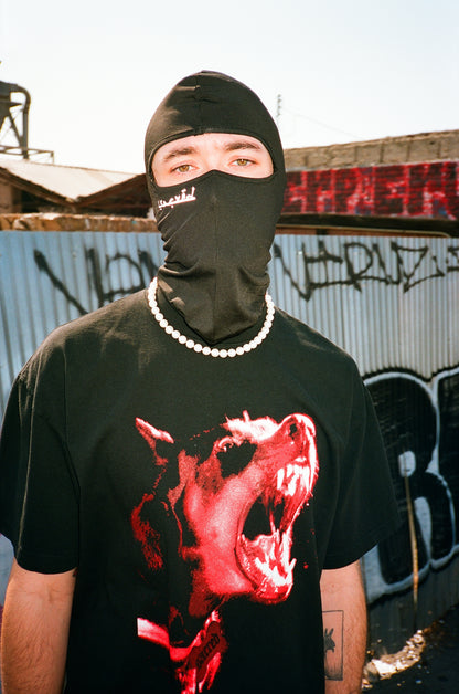 SACRED- Reflective Arabic Logo Balaclava (Black)