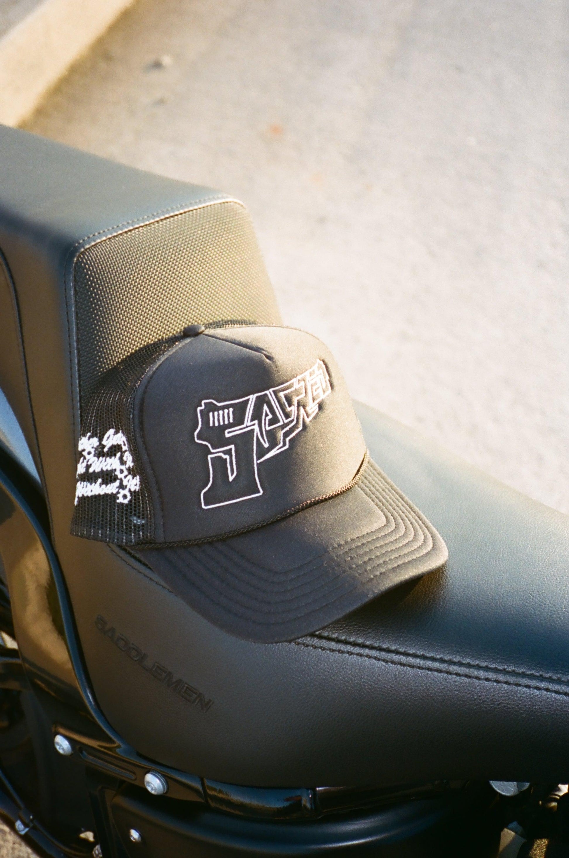 SACRED- Glow in The Dark Gat Logo Hat (Black)