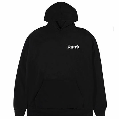 SACRED- Mary Pull Over Hoodie (Black)